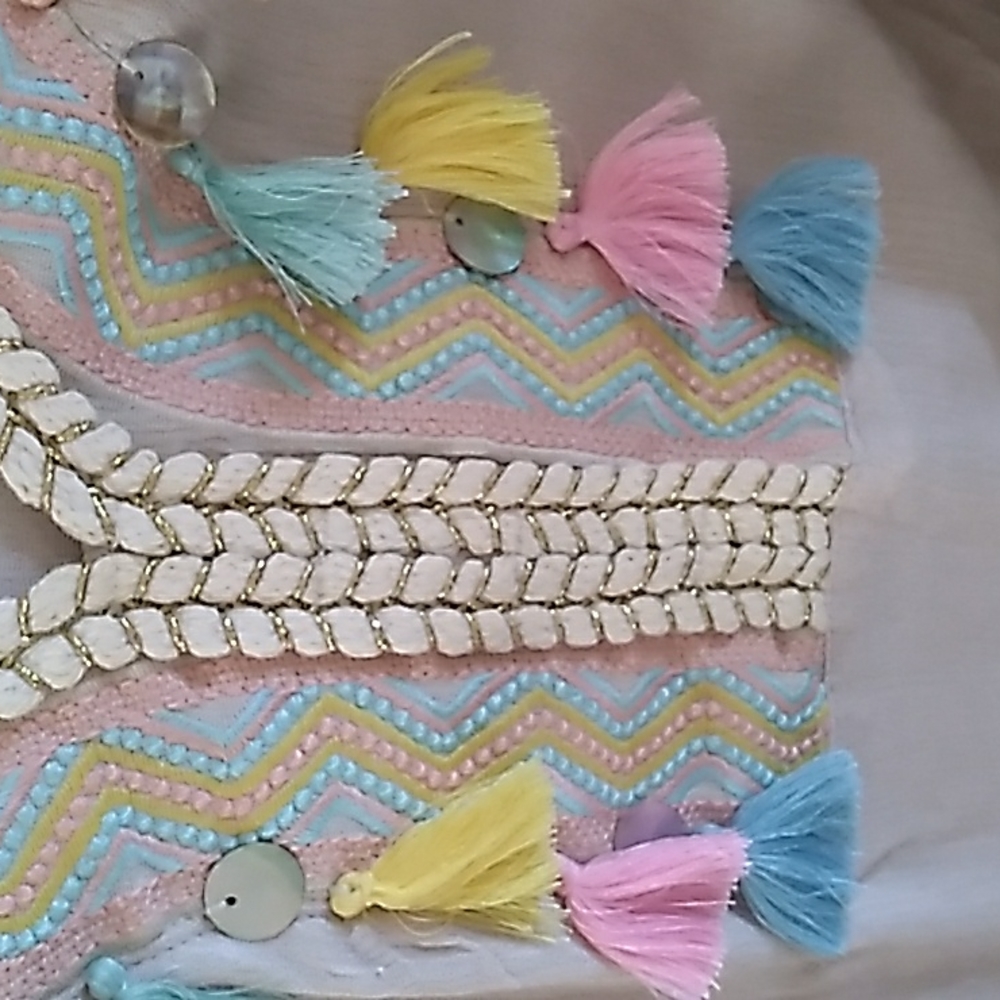 Soft Surroundings Natural Tassel Tunic - Picture 8 of 8